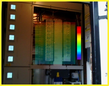 Thermographic Image Proving Consumer Unit Is Running Well Within All Tolerances.